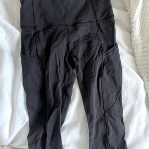 Lululemon Fast and Free 25” leggings Black Size 4